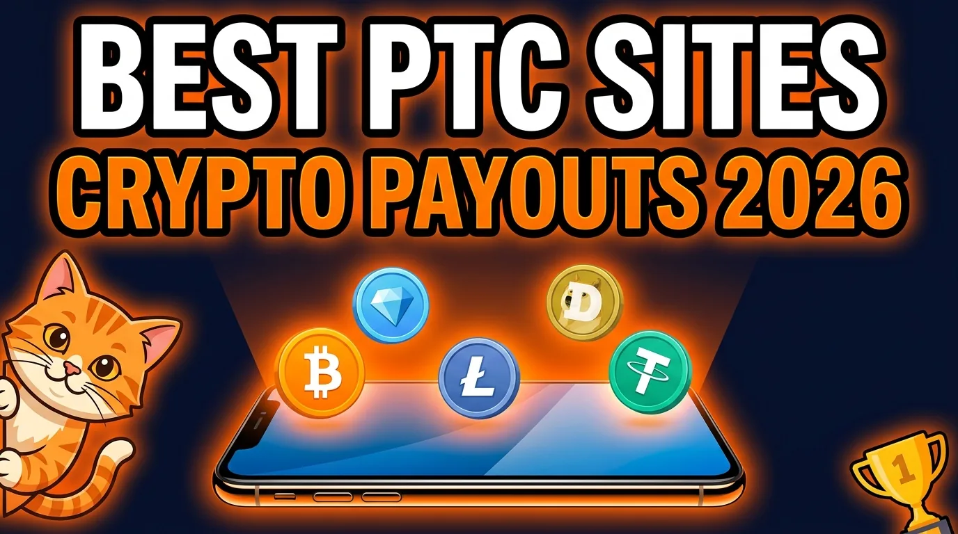 Best PTC site for crypto payouts in 2026 — seven platforms compared