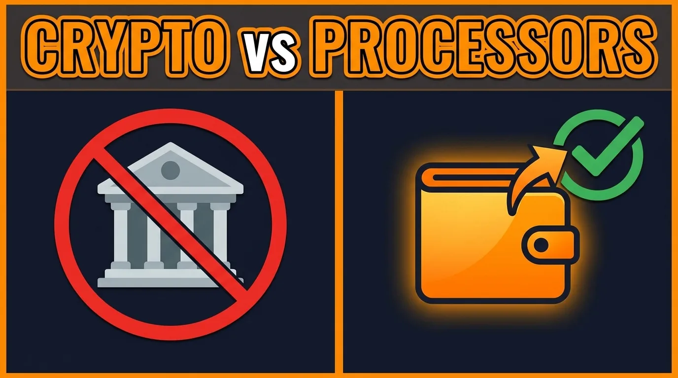 Processor payouts exclude large parts of the world. A wallet address works the same in every country.