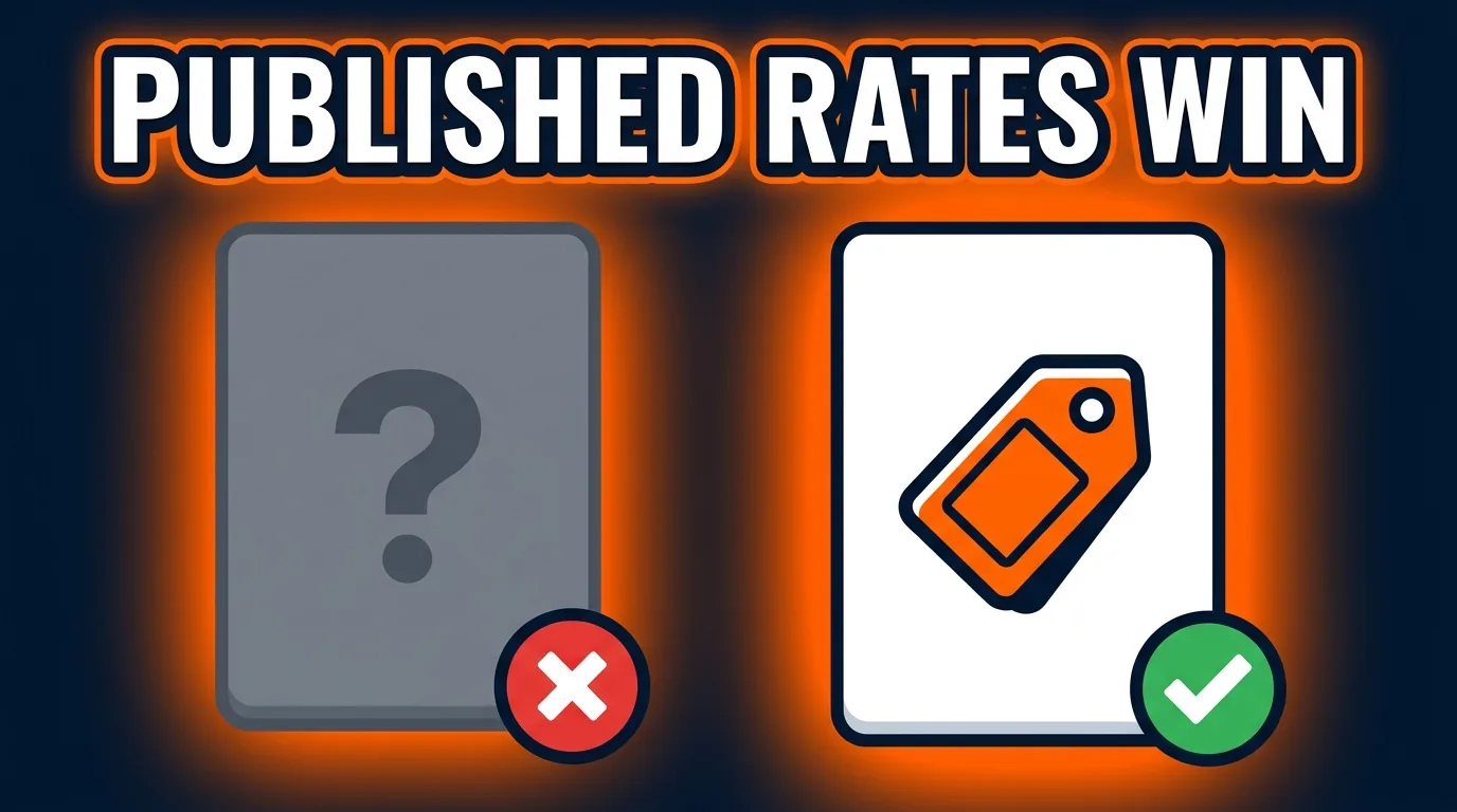 A platform confident in its rates shows them before you click. One that hides them is asking you to work on faith.