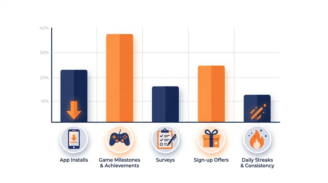Freecash earning methods compared by reward and effort in 2026