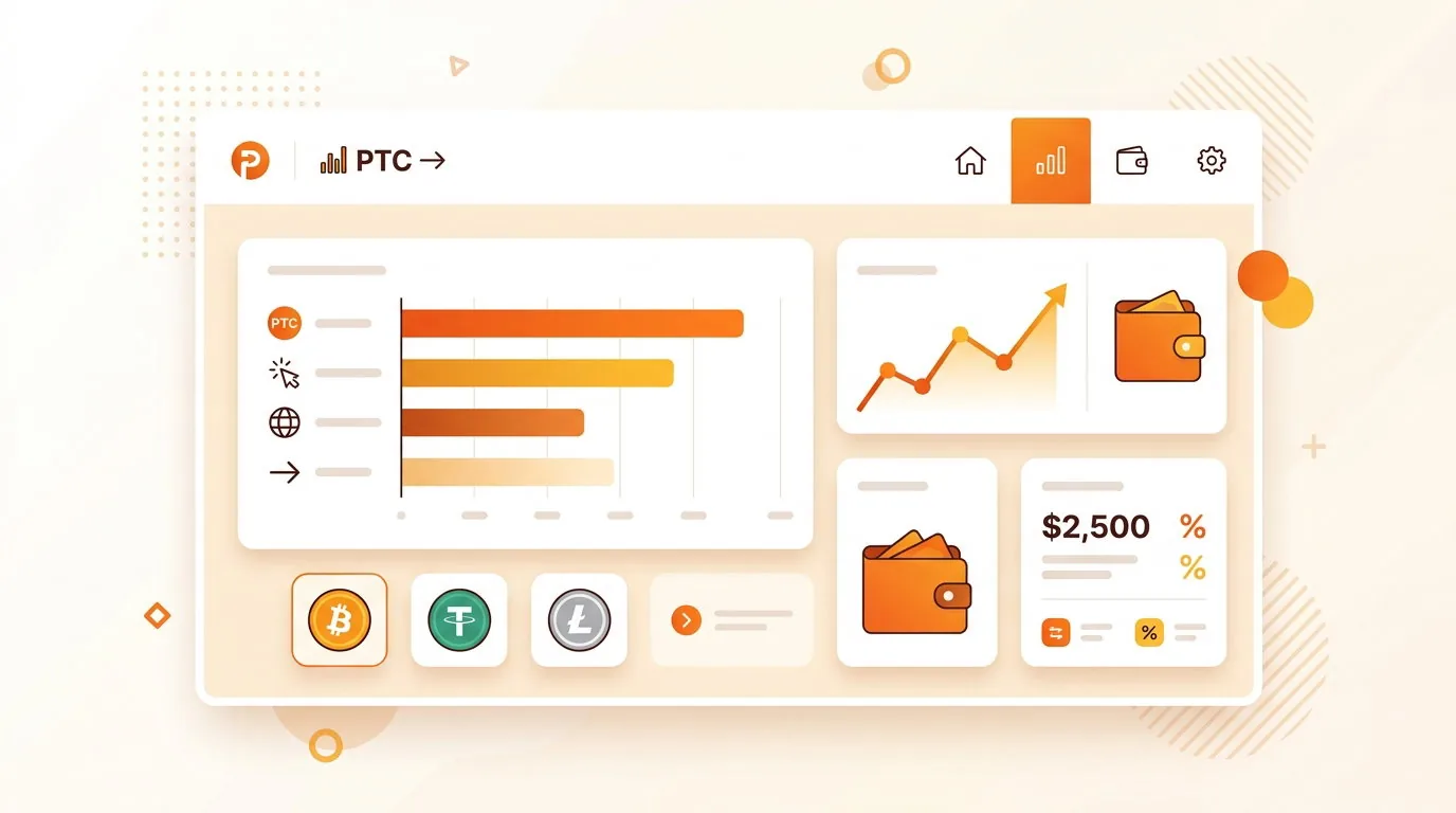 Highest paying PTC sites 2026 — real per-click and per-month rates compared