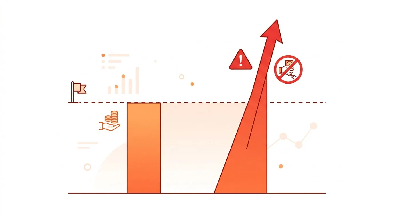 Chart showing a realistic PTC earning rate against an impossible $10-per-click claim