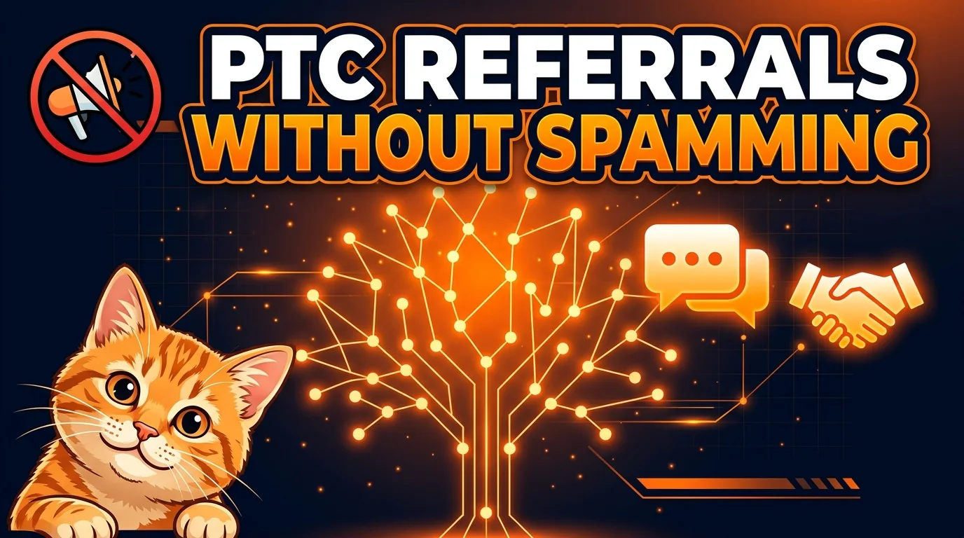 How to get referrals on PTC sites without spamming — a genuine approach