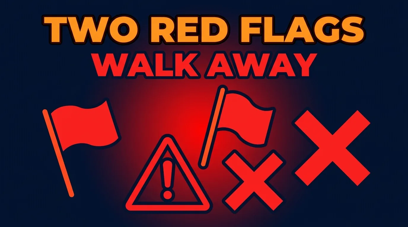 A mandatory deposit before withdrawal, or any guaranteed-income claim. Either one means walk away.
