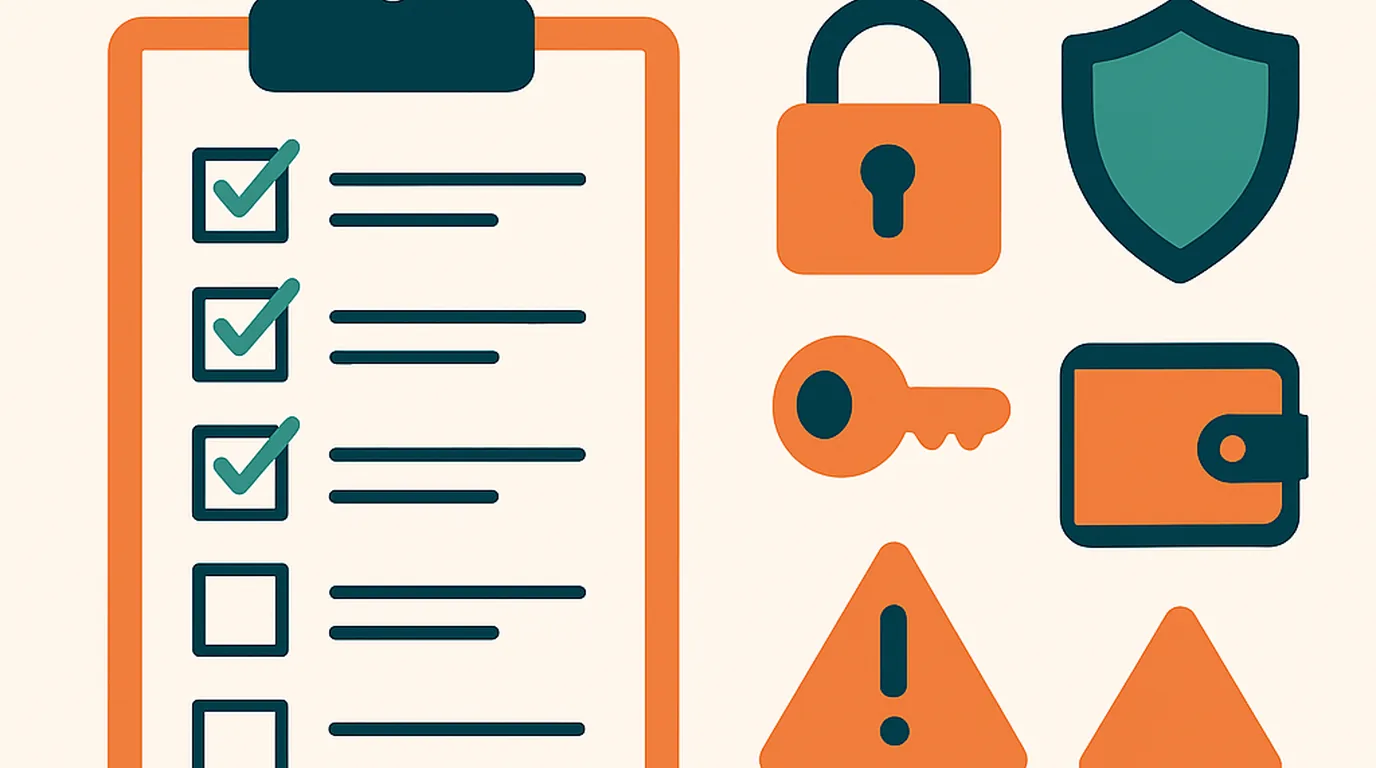 PTC account security checklist for 2026 covering passwords, 2FA and wallets