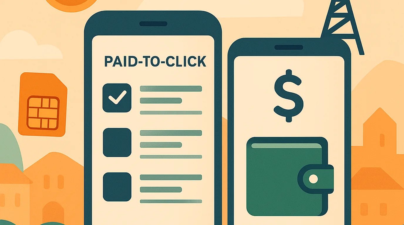 PTC sites that pay via mobile money in 2026 including M-Pesa, MTN MoMo and bKash