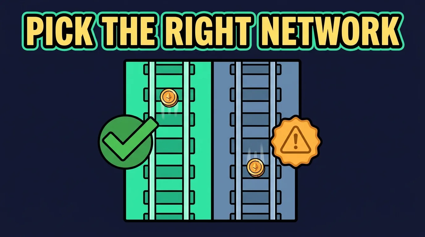 A cheap transfer to an address you cannot use is not cheap. Confirm your destination's networks first.