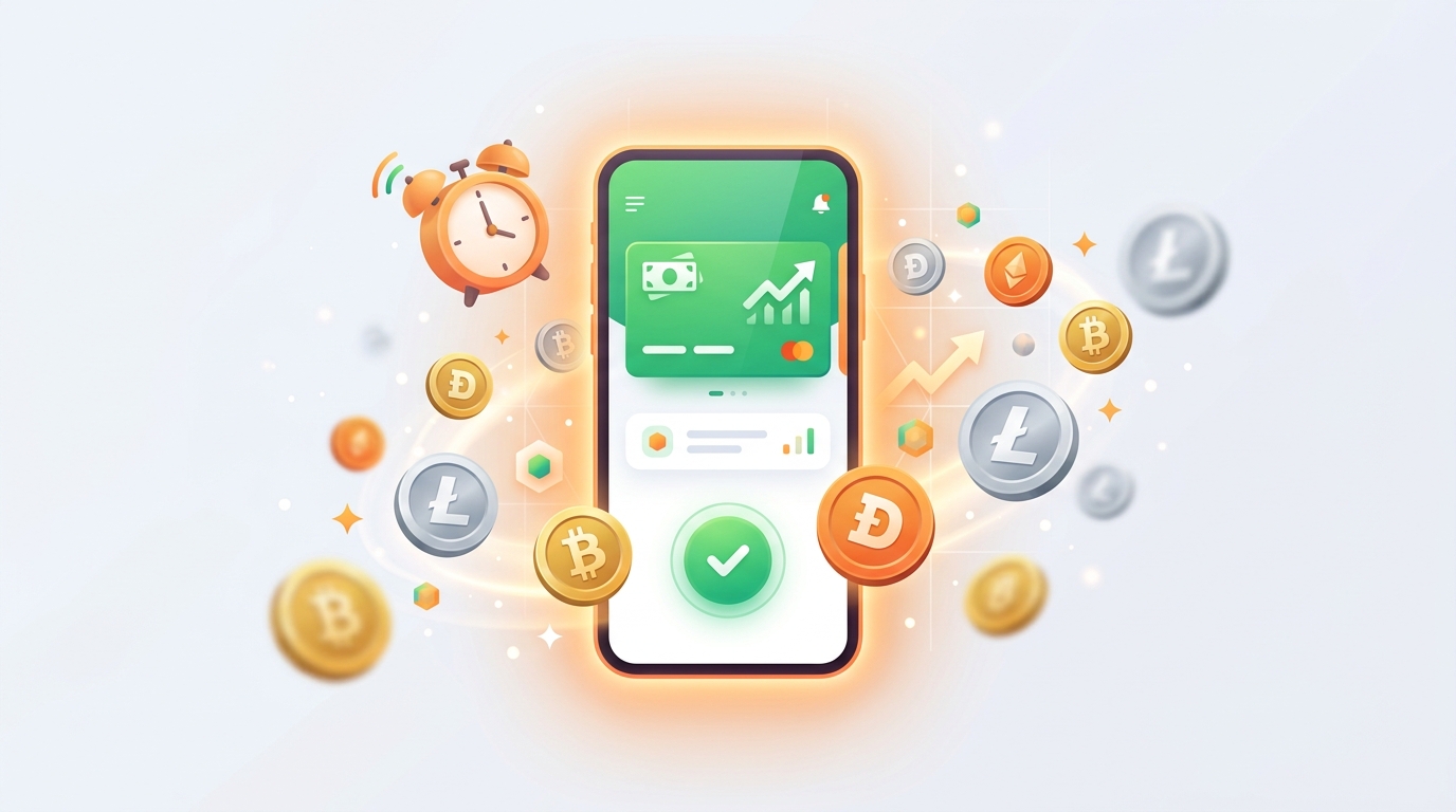CatPTC dashboard showing crypto earnings from paid-to-click tasks